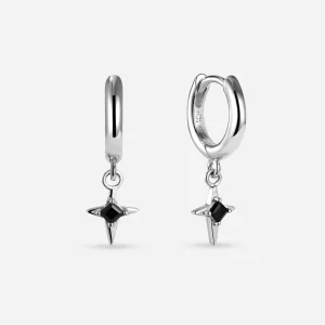 BRUNA The Label Aurore Onyx Mini Hoops^ Ohrringe Mit Anhänger | Creolen