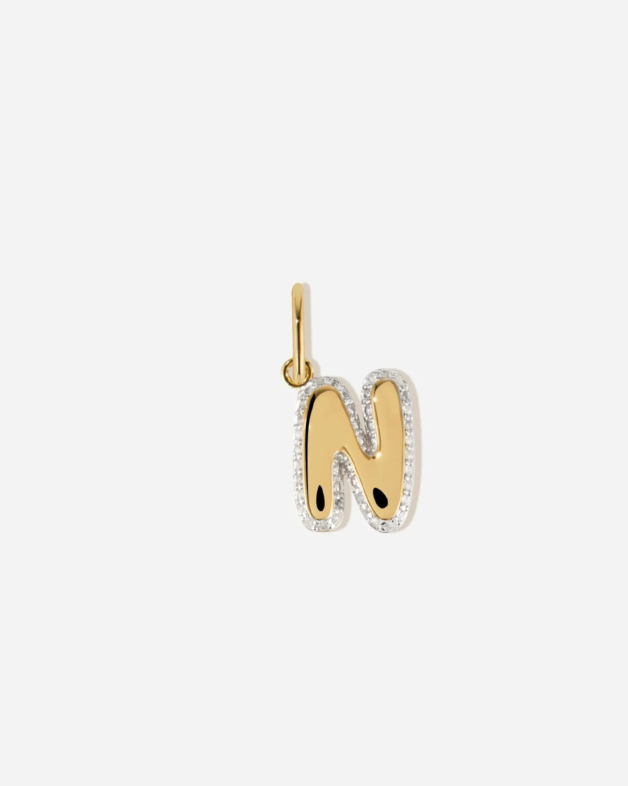 bubble_letter_topaz_charm_9.webp BRUNA The Label Bubble Letter Topaz Charm^ Kettenanhänger | Buchstaben