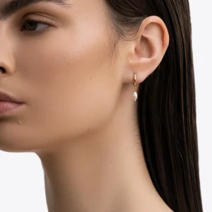 BRUNA The Label Chamonix Mini Hoops^ Ohrringe Mit Anhänger | Creolen