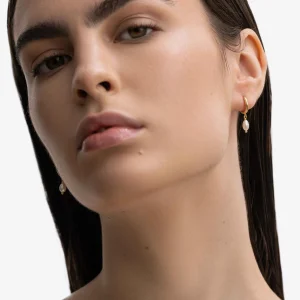 BRUNA The Label Chamonix Mini Hoops^ Ohrringe Mit Anhänger | Creolen