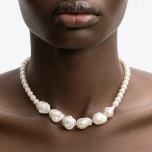 BRUNA The Label Champagne Necklace^ Perlen | Statement