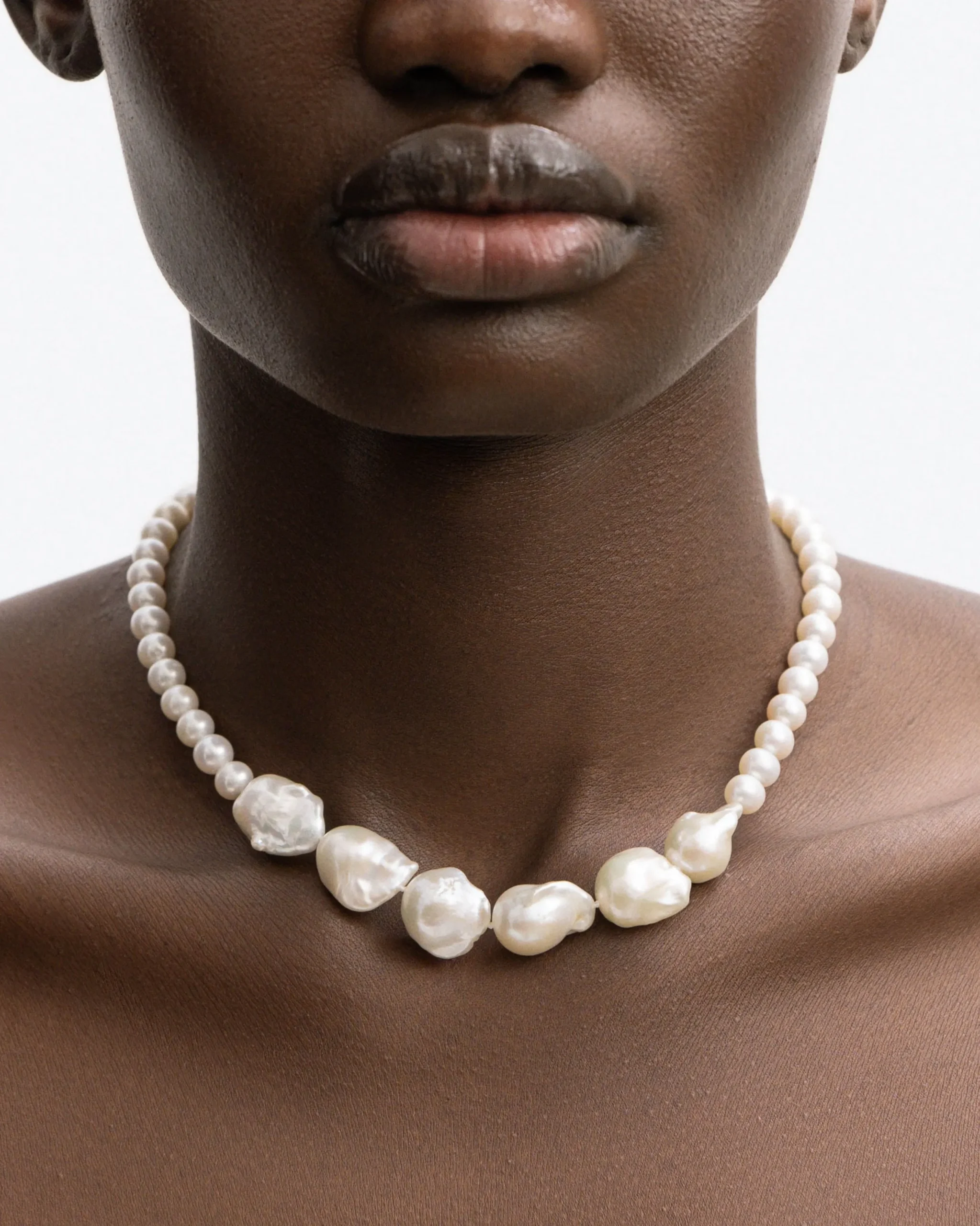 champagne_necklace_0.webp BRUNA The Label Champagne Necklace^ Perlen | Statement