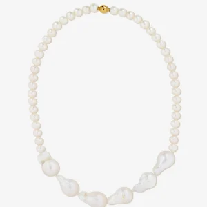 BRUNA The Label Champagne Necklace^ Perlen | Statement