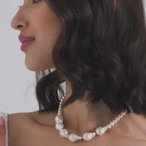 BRUNA The Label Champagne Necklace^ Perlen | Statement