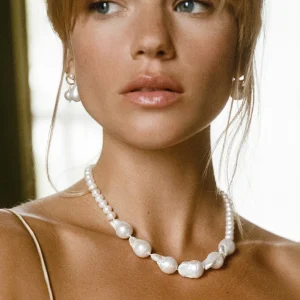 BRUNA The Label Champagne Necklace^ Perlen | Statement