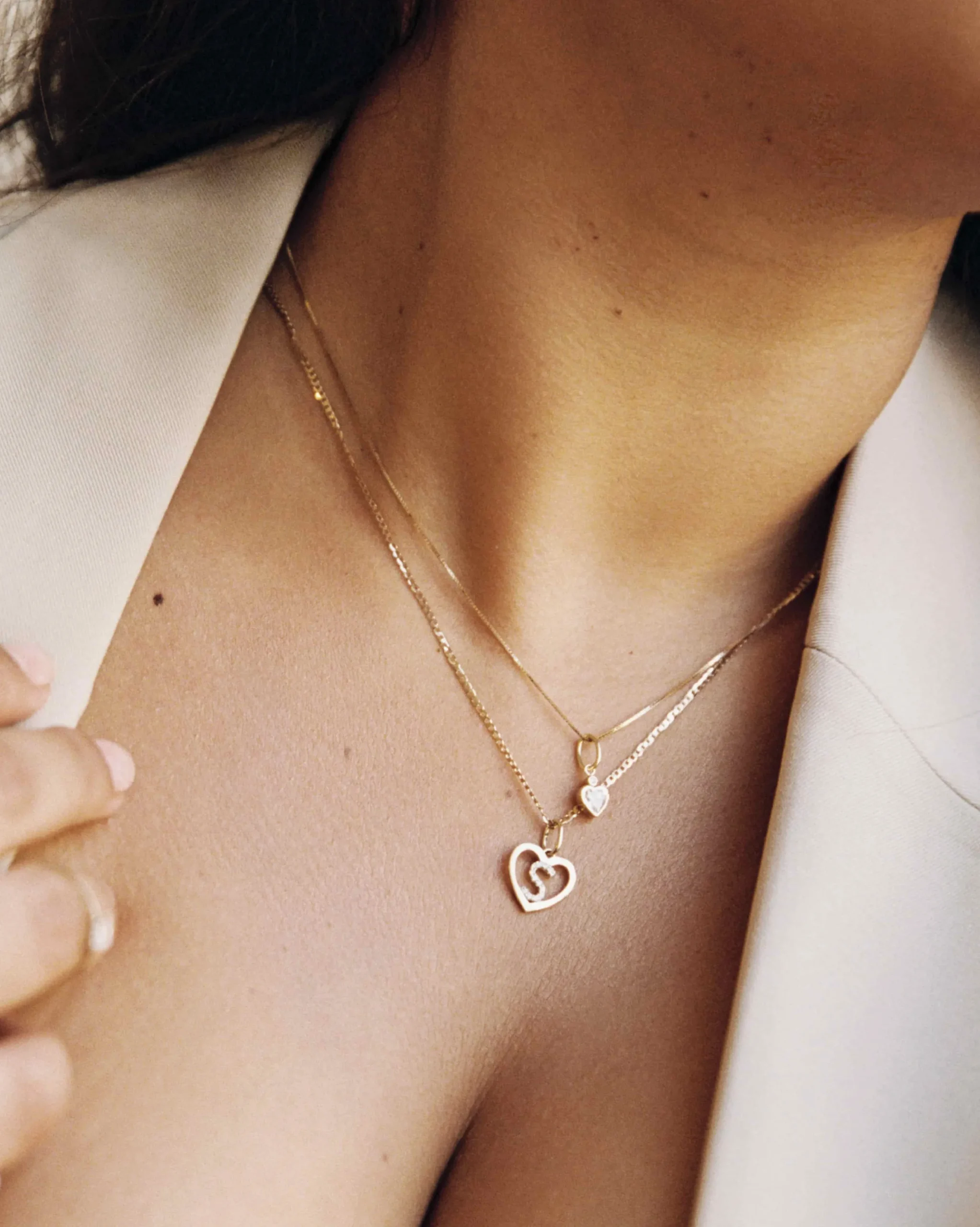 coeur_charm_5.webp BRUNA The Label Coeur Charm^ Kettenanhänger | Diamantanhänger