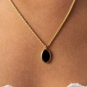 BRUNA The Label Como Onyx Necklace^ Charms