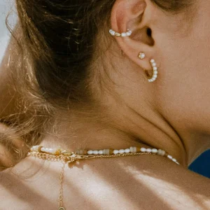 BRUNA The Label Faraglioni Medium Hoops^ Creolen | Perlen