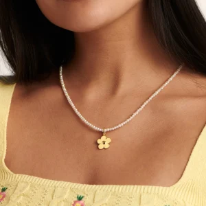 BRUNA The Label Fleur Charm Buttermilk^ Kettenanhänger