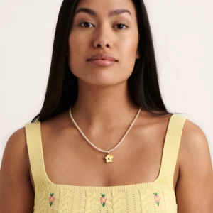 BRUNA The Label Fleur Charm Buttermilk^ Kettenanhänger