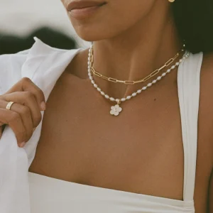 BRUNA The Label Fleur Charm Seashell^ Kettenanhänger