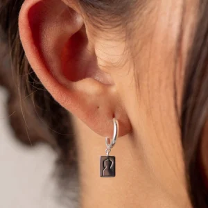 BRUNA The Label Florence Hoops^ Ohrringe Mit Anhänger | Creolen