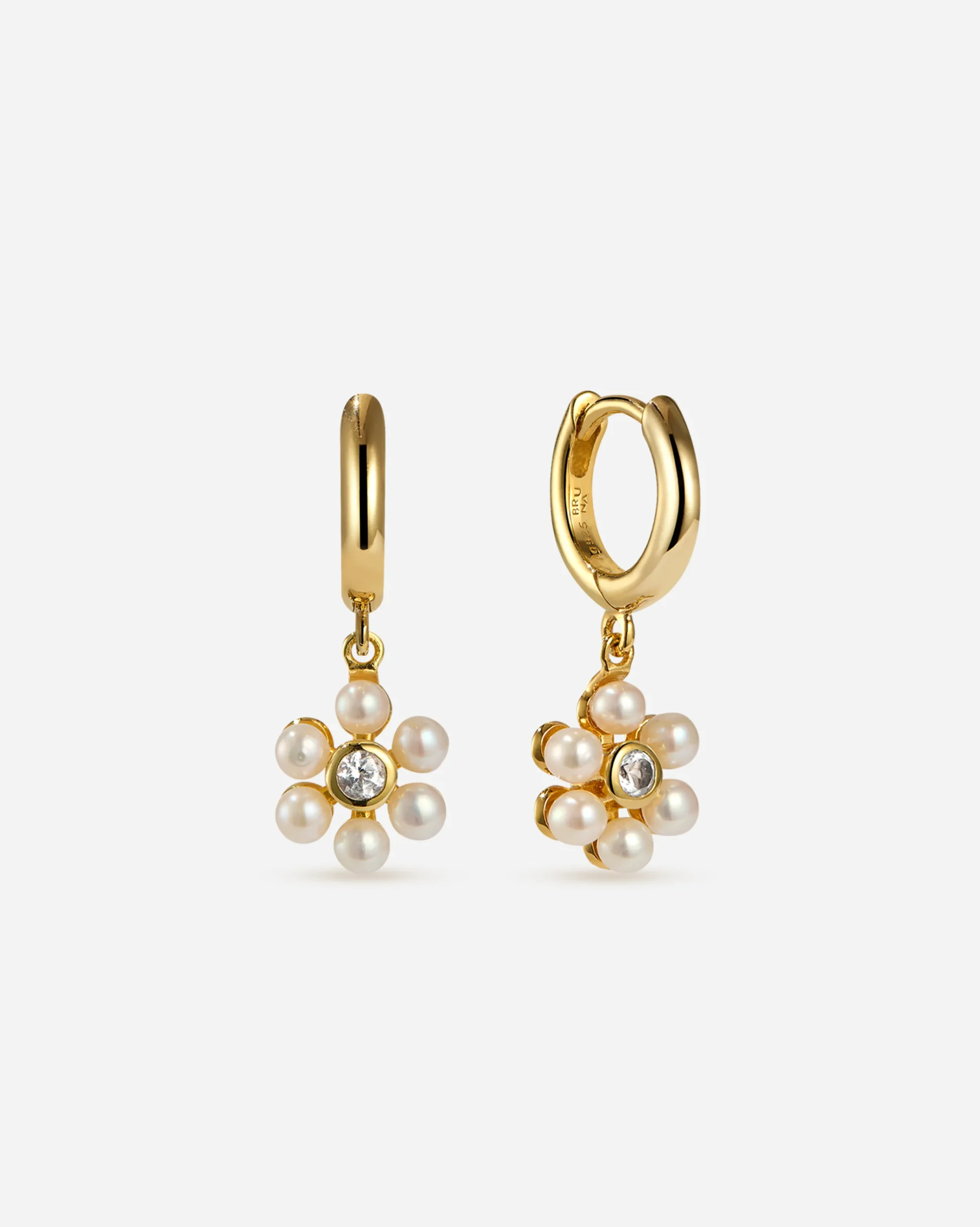 gironde_topaz_mini_hoops_0.webp BRUNA The Label Gironde Topaz Mini Hoops^ Ohrringe Mit Anhänger | Creolen