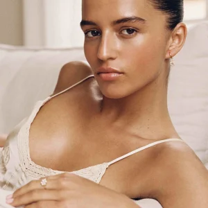 BRUNA The Label Gironde Topaz Mini Hoops^ Ohrringe Mit Anhänger | Creolen