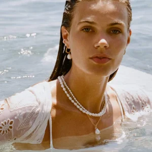 BRUNA The Label La Perla Hoops^ Ohrringe Mit Anhänger | Creolen