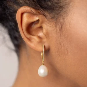 BRUNA The Label La Perla Hoops^ Ohrringe Mit Anhänger | Creolen