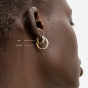 BRUNA The Label Lourdes Small Hoops^ Creolen