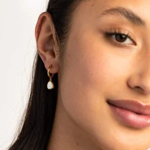 BRUNA The Label Ohana Pearl Mini Hoops^ Perlen | Ohrringe Mit Anhänger