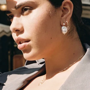 BRUNA The Label Pamplona 14k Gold Earrings^ Perlen