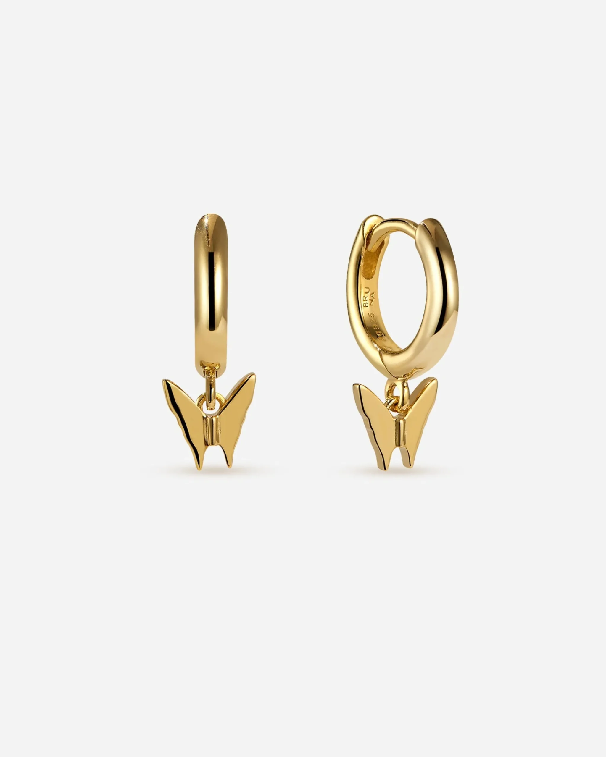 papillon_mini_hoops_0.webp BRUNA The Label Papillon Mini Hoops^ Ohrringe Mit Anhänger | Creolen