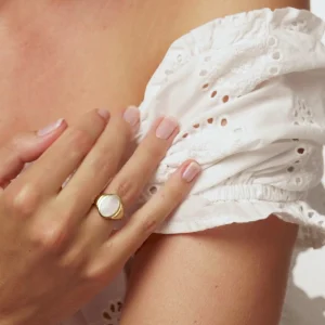 BRUNA The Label Puglia Pearl Ring^ Siegel | Edelsteine