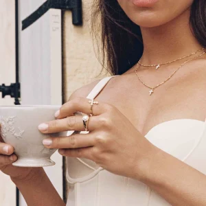 BRUNA The Label Saint-Savin Pearl Ring^ Stacking-Ringe | Edelsteine