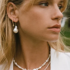 BRUNA The Label Sanremo Hoops^ Ohrringe Mit Anhänger | Creolen