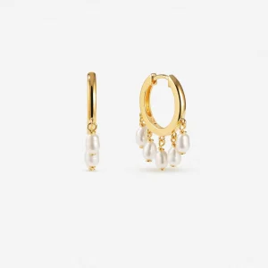 BRUNA The Label Taormina Mini Hoops^ Creolen | Perlen