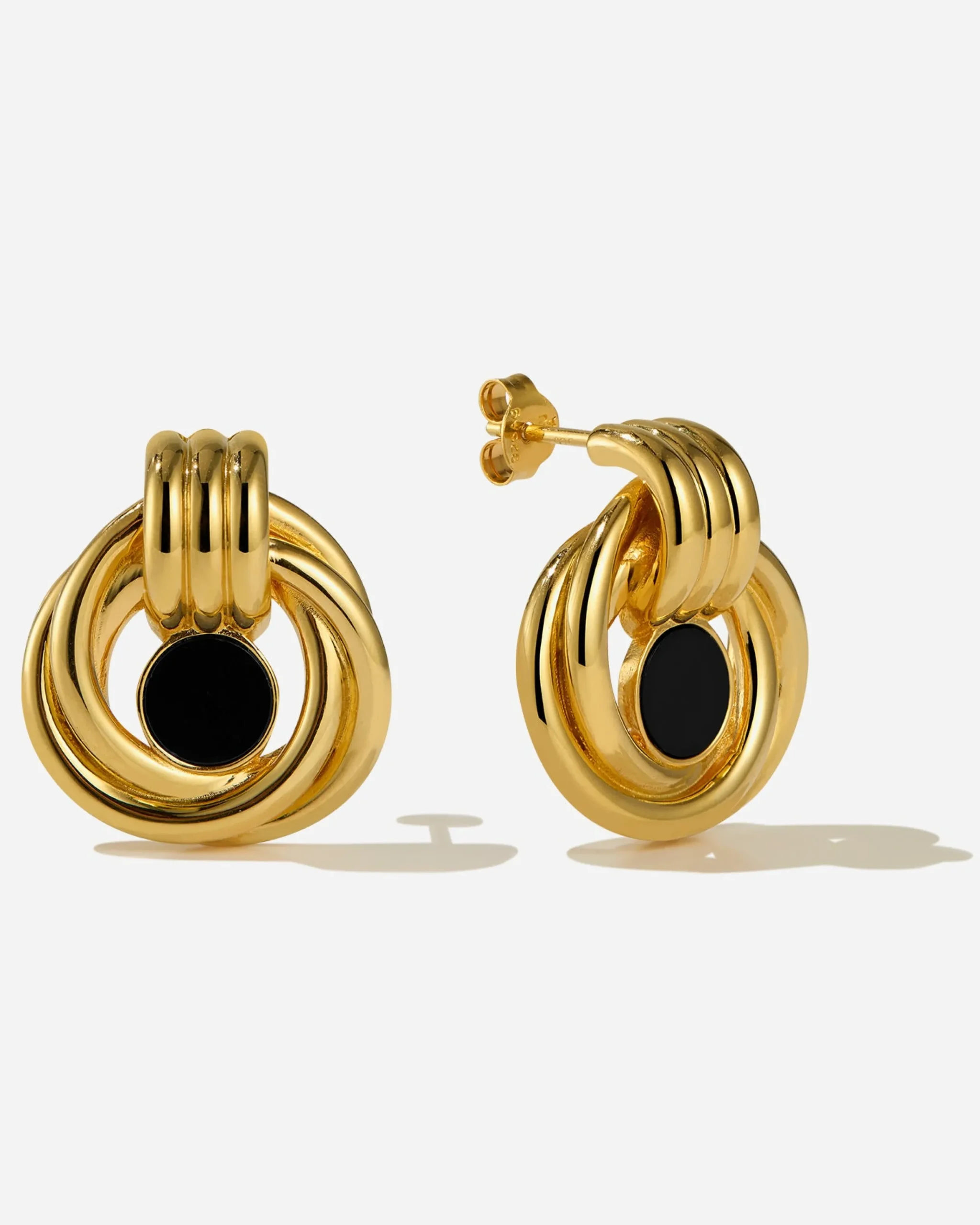 tuscany_loop_onyx_earring_0.webp BRUNA The Label Tuscany Loop Onyx Earrings^ Studs