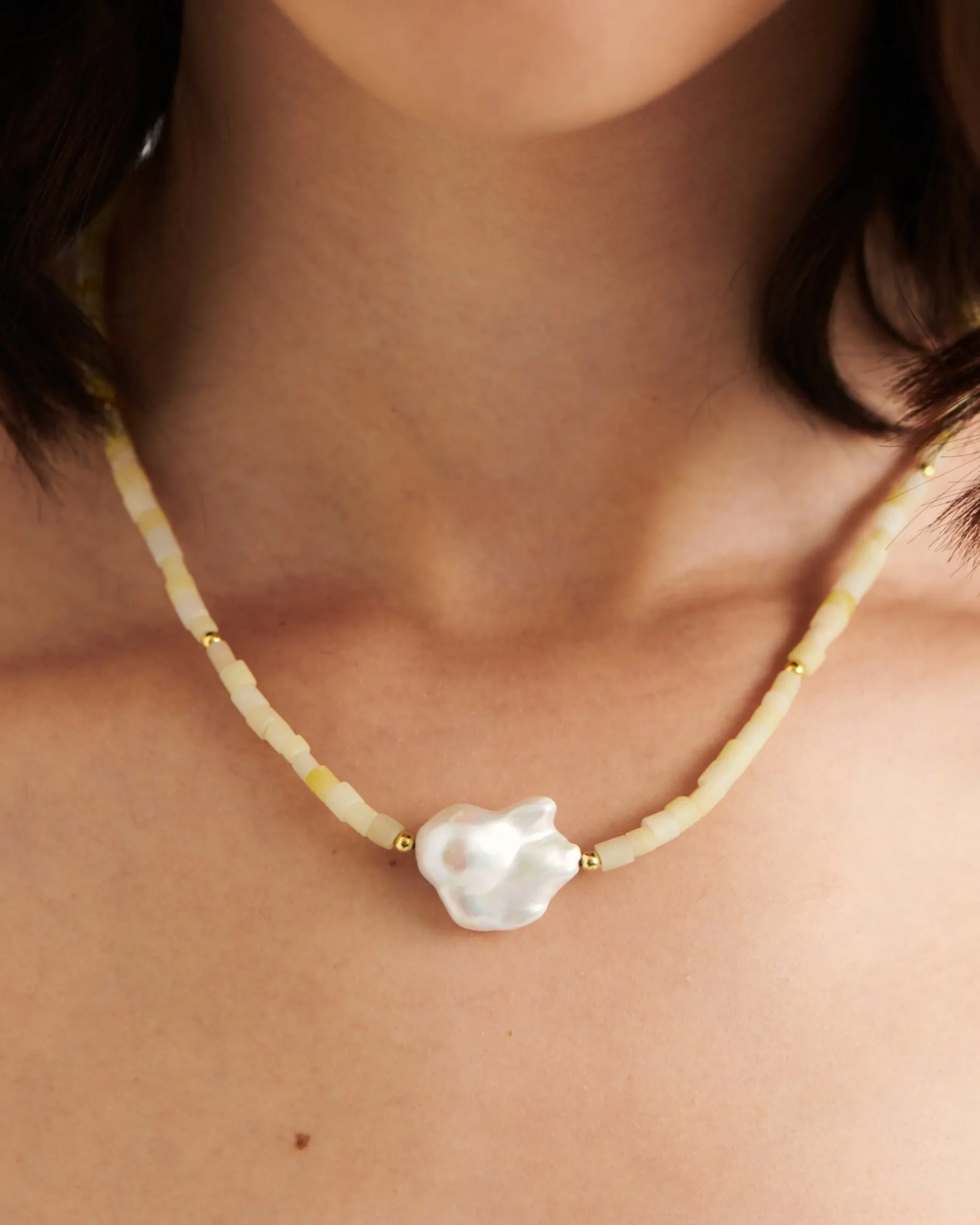 valencia_necklace_1.webp BRUNA The Label Valencia Necklace^ Perlen | Statement