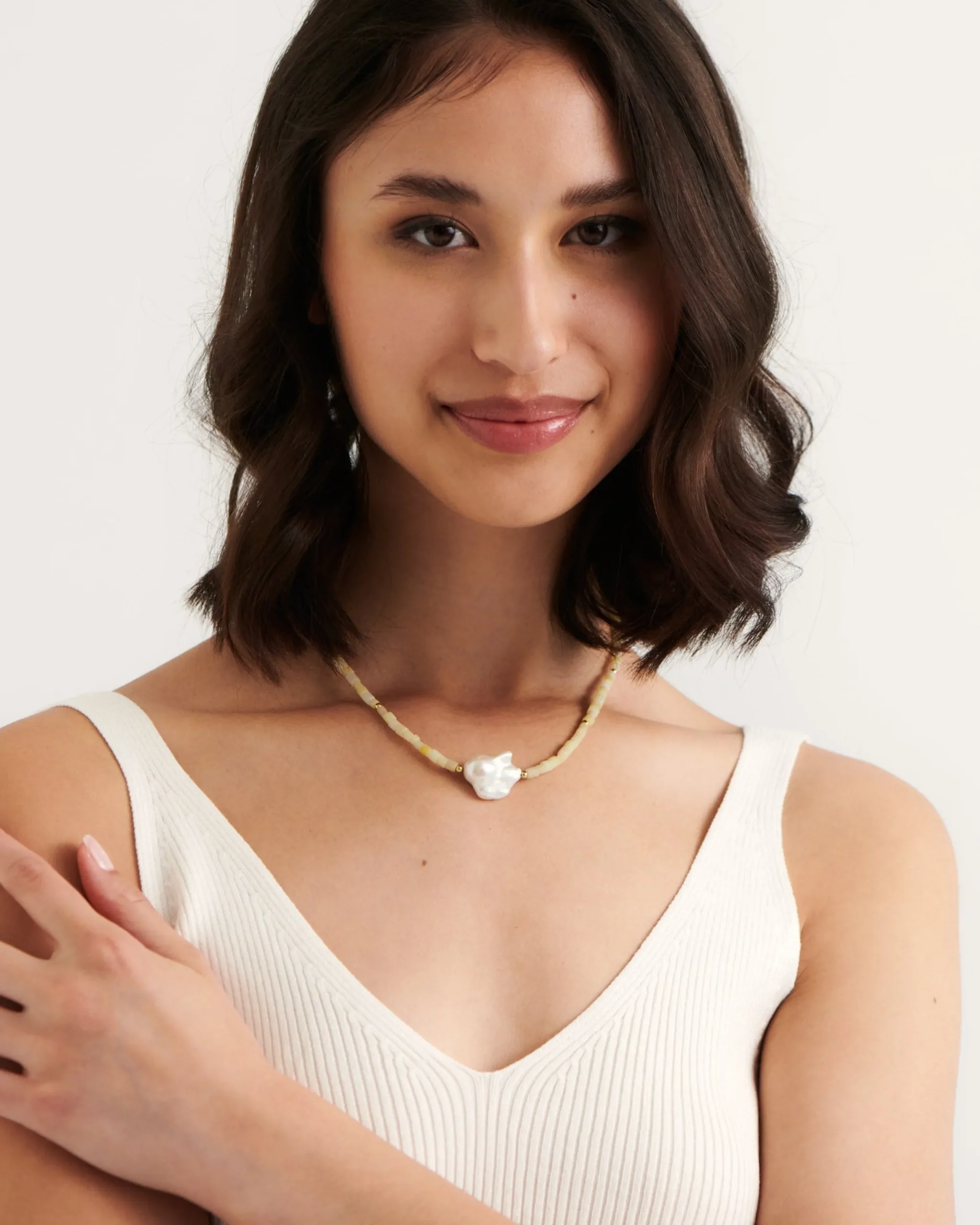 valencia_necklace_2.webp BRUNA The Label Valencia Necklace^ Perlen | Statement